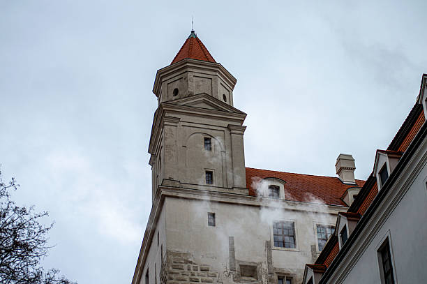 Slovakia, Bratislava - January 8, 2025: walking along the charming old streets of Bratislava, Slovakia.