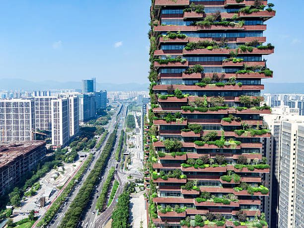 istock Modern city with green, sustainability concept 2239919277