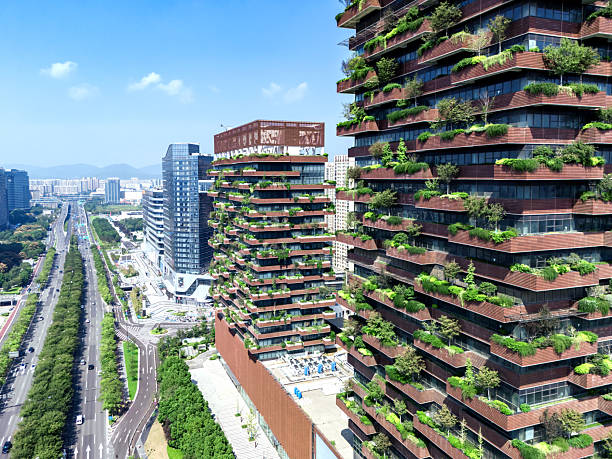 istock Modern city with green, sustainability concept 2239919342