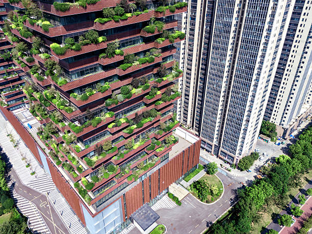 istock Modern city with green, sustainability concept 2239919424