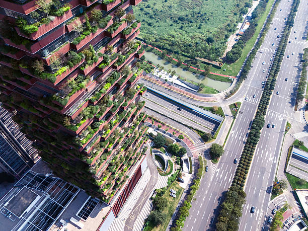 istock Modern city with green, sustainability concept 2239919608