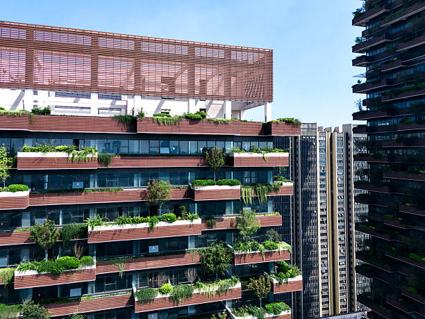 istock Modern city with green, sustainability concept 2239919714