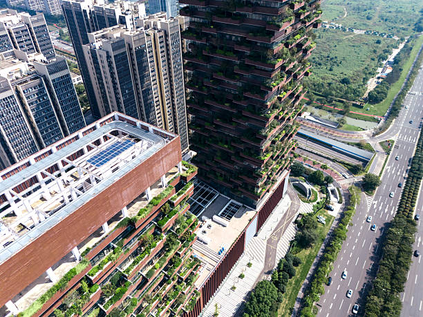 istock Modern city with green, sustainability concept 2239919808