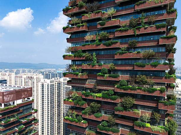 istock Modern city with green, sustainability concept 2239919853