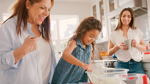 istock Three Generation Female Family In Kitchen At Home Having Fun Baking Together 2239925156
