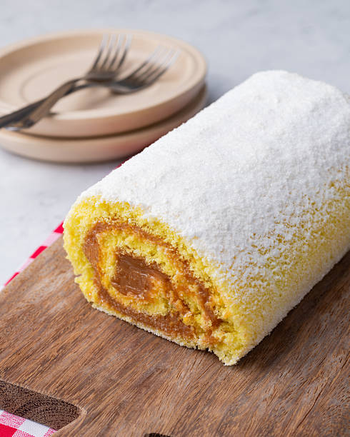 istock Roll cake or swiss cake filled with dulce de leche 2239933395
