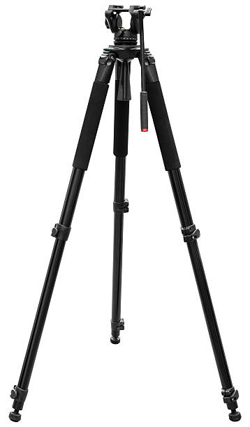 istock Black tripod camera isolated on white background with clipping path 2239950458