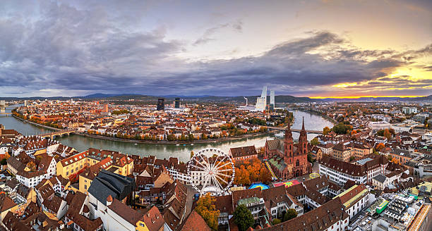 istock Basel, Switzerland sunrise over the Rhine River 2239950900