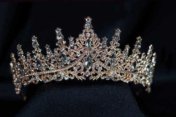 Golden Crown with gems and diamonds