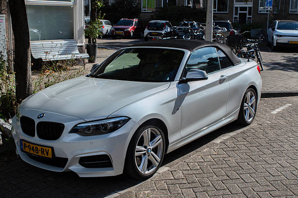 A Silver BMW M240I Car At Amsterdam The Netherlands 25-9-2025
