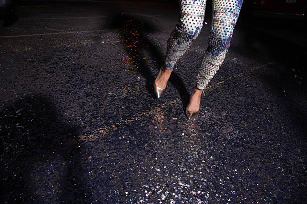 istock Woman walks away from a fancy party 2239960556