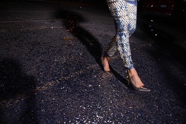 istock Woman walks away from a fancy party 2239960559