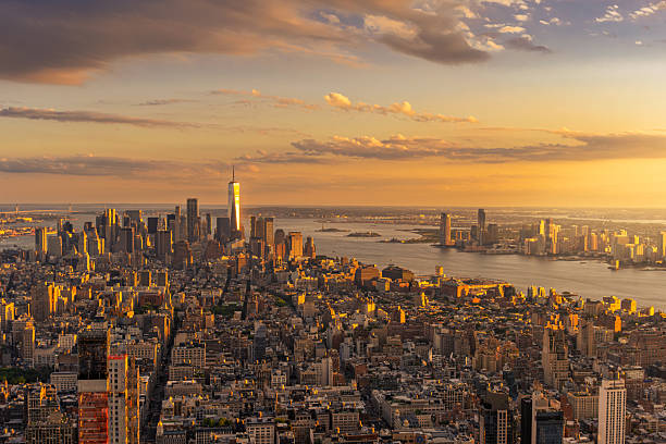 istock Beautiful view of Manhattan from at sunset 2239965080