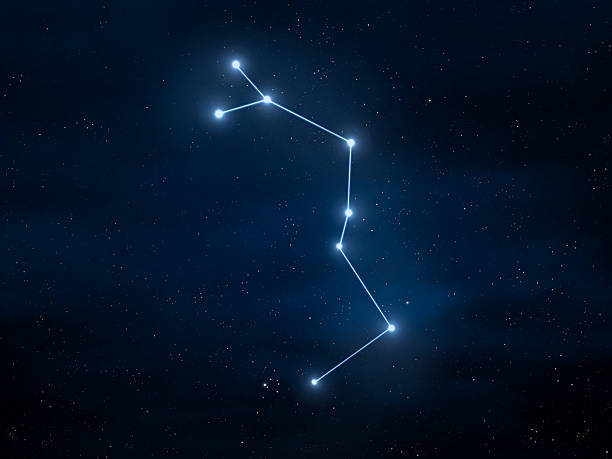 istock Constellation Serpens Caput in the night sky isolated. 2239970086