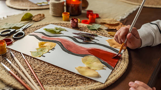 istock Child's Autumn Art Project 2239971562