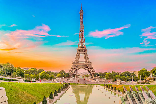 istock eiffel tour and from Trocadero, Paris 2239974846