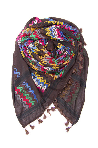 istock Colorful arabic scarf isolated on white background 2239977813