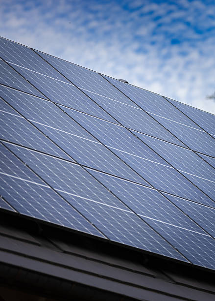 istock Solar panels on rooftop, Green Building. 2239992794