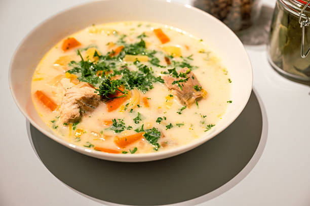 istock Belgian Cuisine: Seafood Waterzooi Close-Up 2239994795