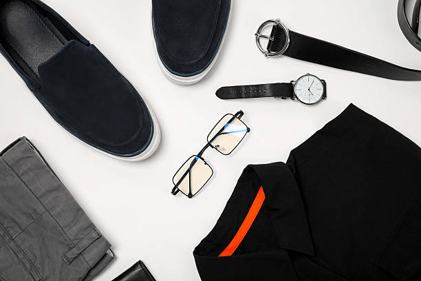 istock Stylish clothes, shoes and accessories on white background, flat lay 2240002151