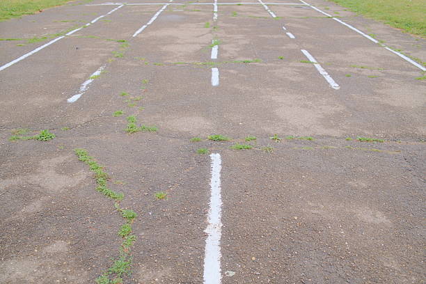 Numbers on the school playground track