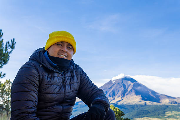 istock Hiker enjoying volcanic mountain landscape view in mexico 2240009613