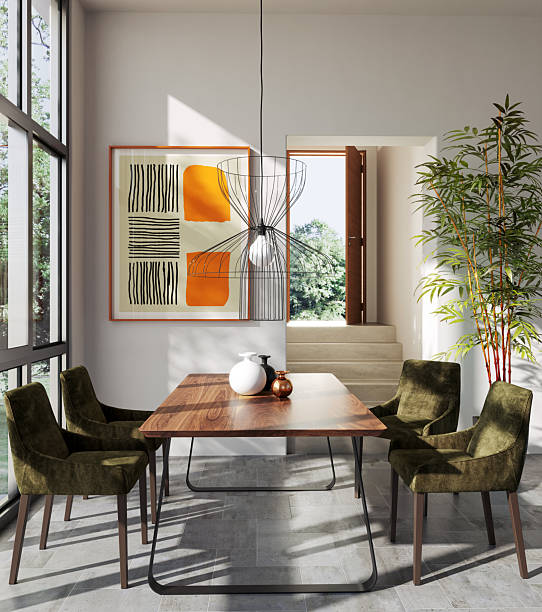 istock Large luxury modern bright interiors Living room mockup illustration 3D rendering image 2240010625