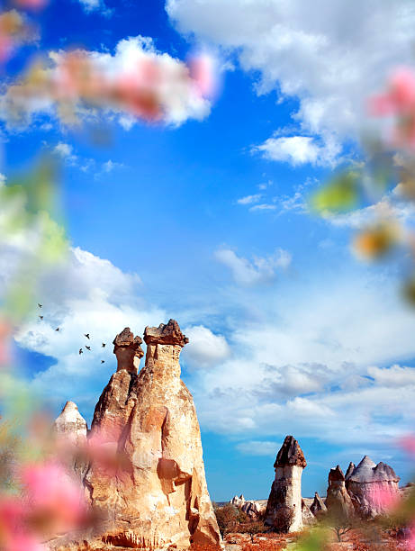 Rocky landscape from Cappadocia, Turkey.