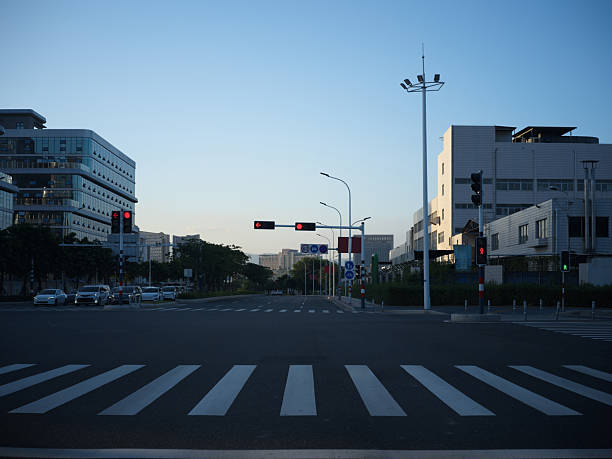 istock A City Intersection at Dusk with Modern Buildings and Traffic Lights 2240036791
