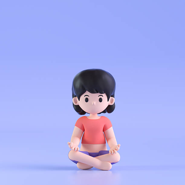 istock 3D rendering yoga fitness exercise character 2240043529
