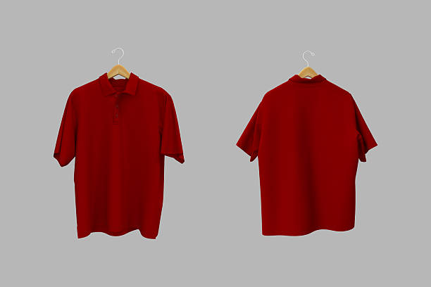 A photorealistic 3D render of an oversized men’s short sleeve polo shirt mockup displayed on a hanger. The design features realistic cotton fabric texture, detailed stitching, and clean minimal styling. Perfect for apparel branding, fashion design templates, and digital garment visualization.