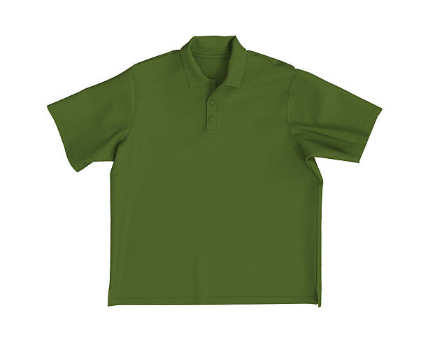 istock 3D rendering of an oversized short sleeve polo shirt mockup for men. Flat lay front view on clean background 2240047503