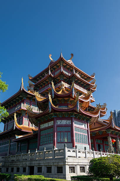 istock A Harmonious Blend of Traditional Chinese Architecture and Modern Building Design Under a Clear Blue Sky 2240056890