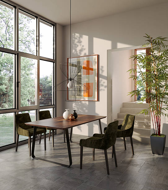 istock Large luxury modern bright interiors Living room mockup illustration 3D rendering image 2240057787