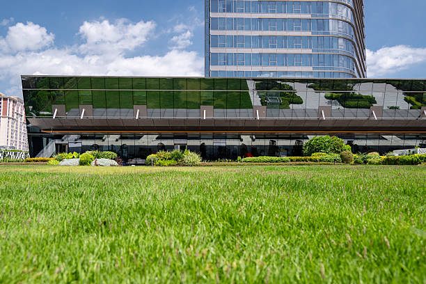 istock A Harmonious Landscape of Modern Architecture and Lush Green Lawn 2240061114