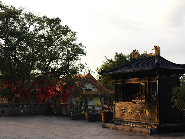 istock A Traditional Chinese Temple Courtyard with Ancient Architecture and Red Lanterns at Dusk 2240061555