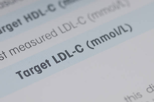 istock A medical document with the words Target LDL-C highlighted in blue, illustrating the importance of monitoring low-density lipoprotein for cardiovascular health. 2240063503