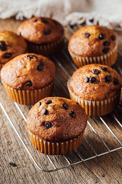 istock Freshly Baked Muffins with Chocolate Chips on a Cooling Rack 2240075272