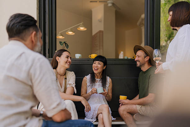 istock Friends in a local cafe 2240076276