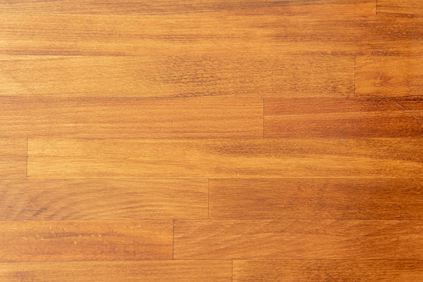 One-piece wood board with poorly painted streaks in scratched white. Vector wood texture