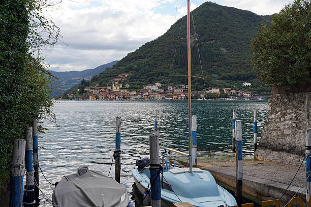 view from Iseo at the lake of Iseo in Italy at 2025-09-23