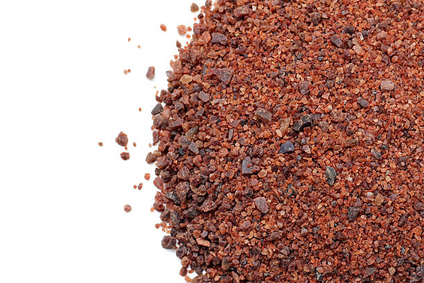 istock Black Himalayan salt, rock salt granules 2240080625