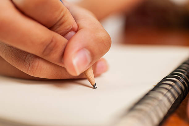 istock Creative writing action home office artistic activity indoor close-up view inspiration process 2240082073