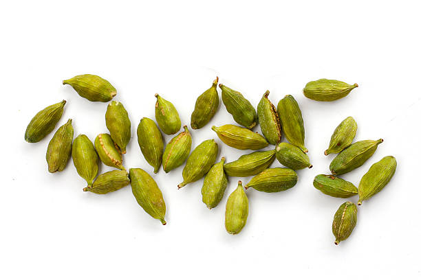 istock Green cardamom pods with aromatic and medicinal benefits. 2240083801