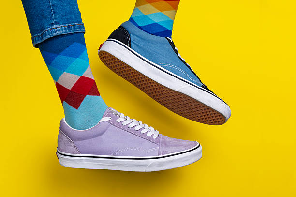 istock Colorful shoes on a colorful background 2240084351