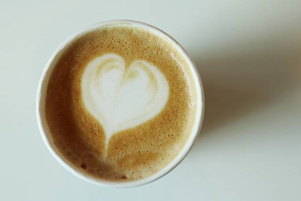 istock Heart latte art in coffee cup 2240090496