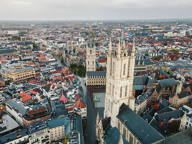 istock Drone View Over Ghent Belfry Tower 2240091687