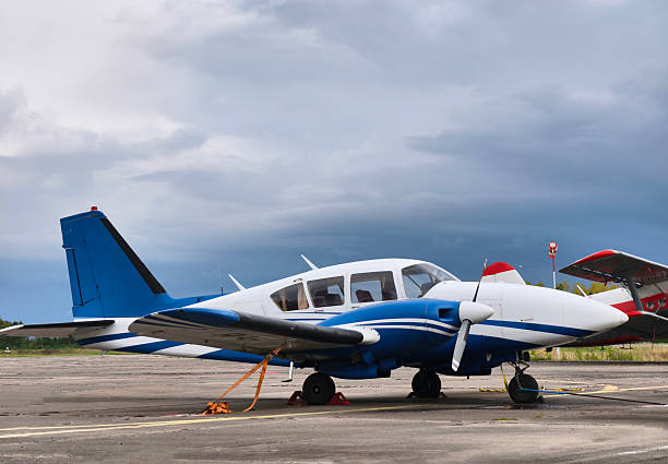 Disassembled jet plane at the airport, ready for the repair