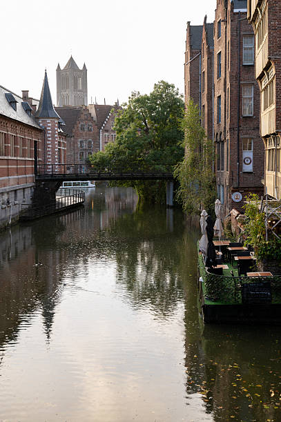 istock Ghent Canal with Old Bridge 2240094480