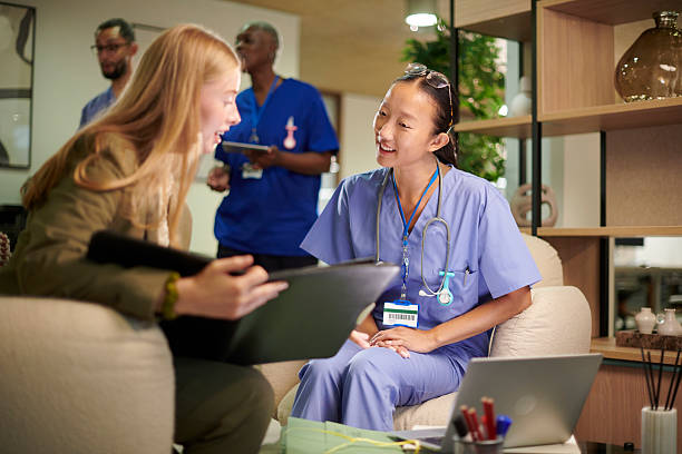 istock junior doctor with hospital administrator 2240095661